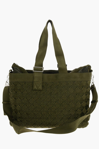 Braided-fabric WEBBING Weekender with Removable Strap