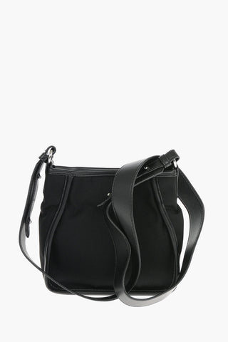 Nylon Crossbody Mini Bag with Studded Logo