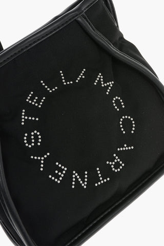 Nylon Crossbody Mini Bag with Studded Logo