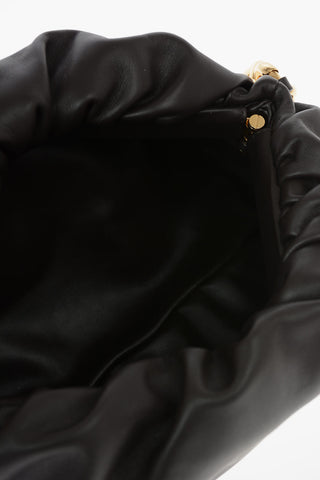 Soft-leather THE CHAIN POUCH Hand-bag with Gold-toned Chain Strap