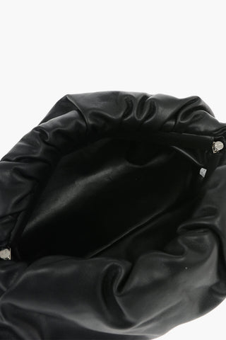 Soft-leather THE CHAIN POUCH Hand-bag with Gold-toned Chain Strap