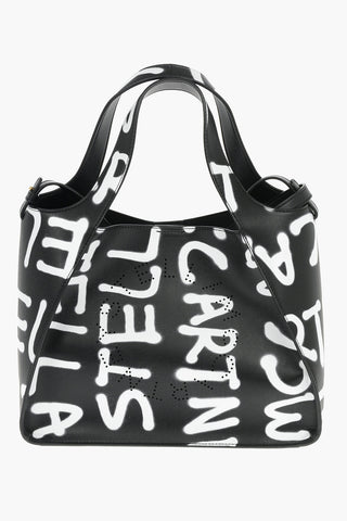 Monogram-printed Veggy Leather Shoulder Bag with Removable Strap