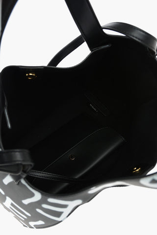 Monogram-printed Veggy Leather Shoulder Bag with Removable Strap