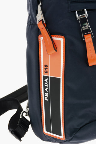 Nylon One-shoulder Backpack with Logo