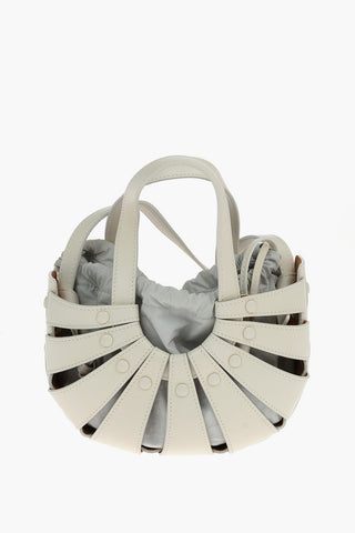 Leather THE SHELL Cut Out Tote Bag