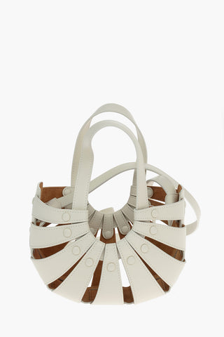 Leather THE SHELL Cut Out Tote Bag