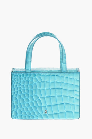 Borsa a Mano Mini GIORGIA in Pelle in Stampa Coccodrillo