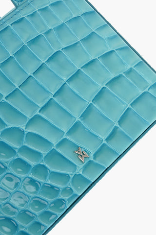Borsa a Mano Mini GIORGIA in Pelle in Stampa Coccodrillo