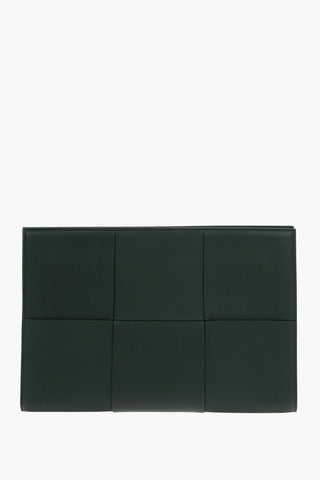 Braided-grained-leather ARCO Maxi Briefcase