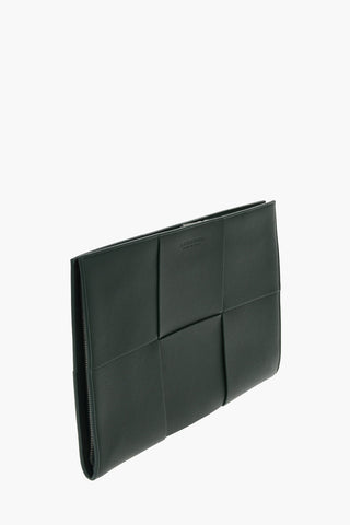 Braided-grained-leather ARCO Maxi Briefcase