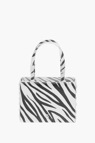 Borsa a Mano Mini GIORGIA in Nappa Zebrata
