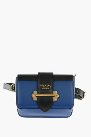 Bicolor-leather CAHIER Belt Bag with Logo