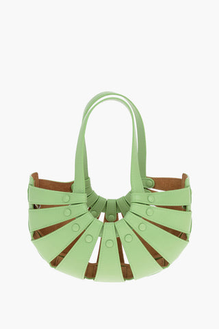 Perforated Leather THE SHELL Hand Bag