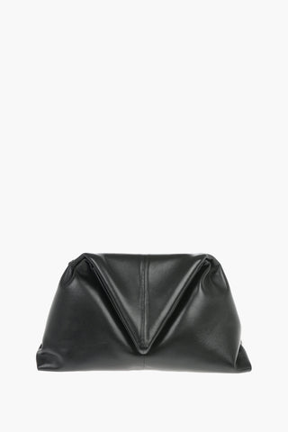 Leather TRINE Pouch with Magnetic Closure