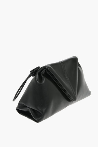 Leather TRINE Pouch with Magnetic Closure