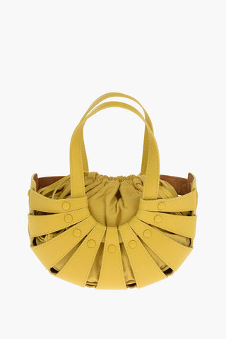Leather THE SHELL Cut Out Tote Bag
