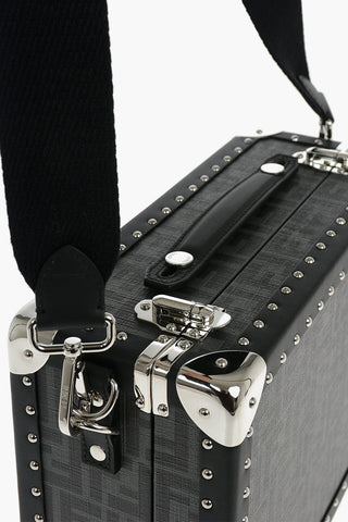 Bauletto da Viaggio in Ecopelle con Stampa Monogram