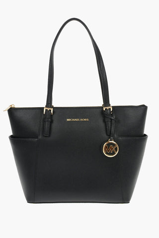 Barsa Tote in Pelle Martellata con Hardware Dorati