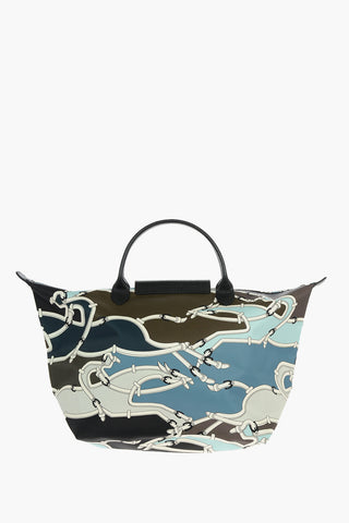 Printed Fabric Double Handle LE PLIAGE Bag 
