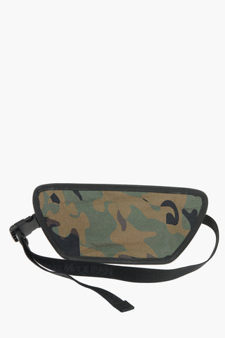 Camo-printed Bumbag with Leather Detailing