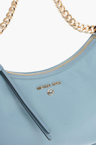 Borsa a Spalla in Nylon con Hardware Dorati