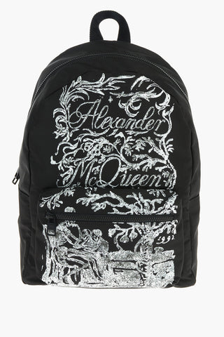 Front Printed METROPOLITAN Nylon Backpack