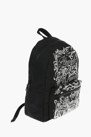 Front Printed METROPOLITAN Nylon Backpack