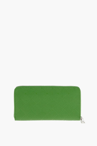 Portafoglio in Pelle Stampata con Zip