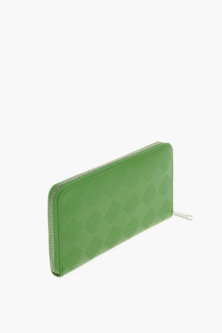 Portafoglio in Pelle Stampata con Zip