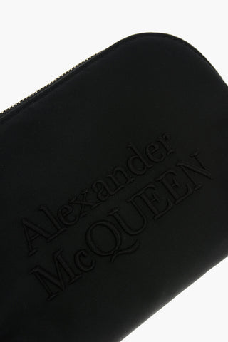 Pochette in Nylon con Logo e Zip