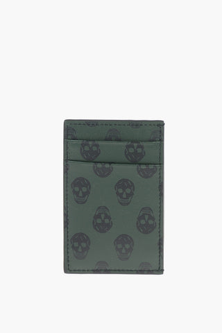 Printed Skull Motif Leather Car Holder