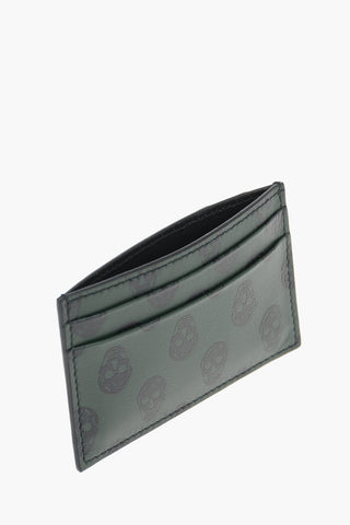 Printed Skull Motif Leather Car Holder