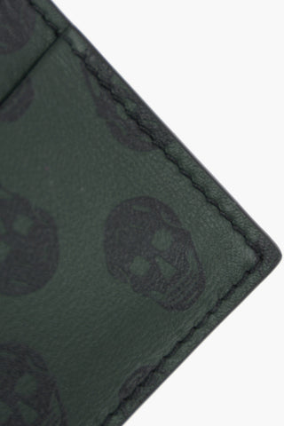 Printed Skull Motif Leather Car Holder