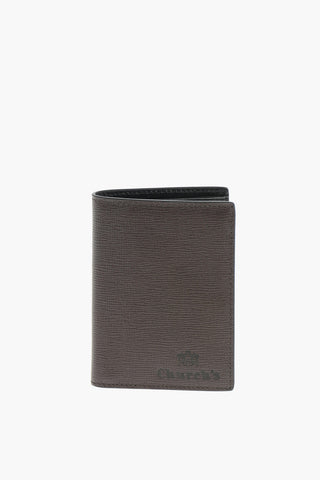 Logoed Grained Leather ST. JAMES Card Holder