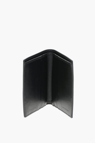 Logoed Grained Leather ST. JAMES Card Holder