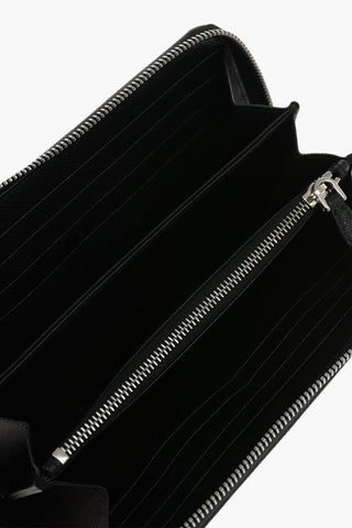 Saffiano Leather ROBOT Wallet with Metallic Decorations