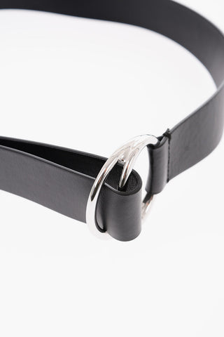 Leather NEVA Belt with Double Ring Buckle