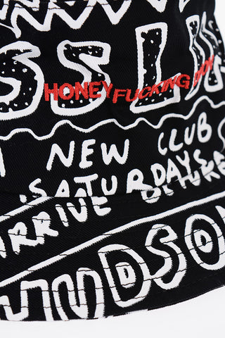 KEITH HARING Cotton Bucket Hat with Print