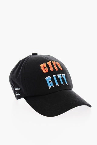 KIMURA TSUNEHISA Cotton Cap with CITY CITY Embroidery