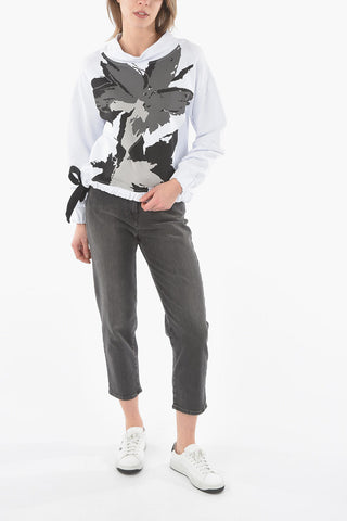 Bedrucktes Sweatshirt CITRONELLAX mit elastischem Bund in der Taille