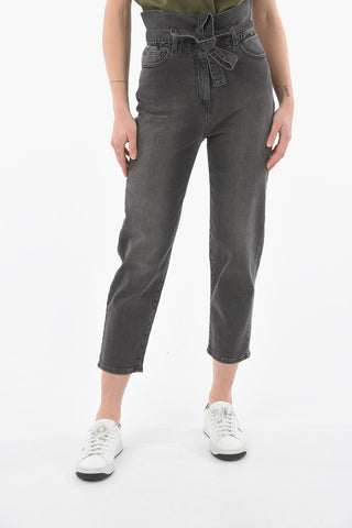 Cropped-Jeans KRIPTON mit hoher Taille und Gürtel