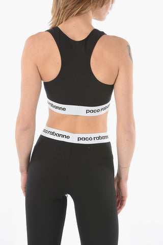 BODYLINE Athleisure Top with Logoed Elastic Band