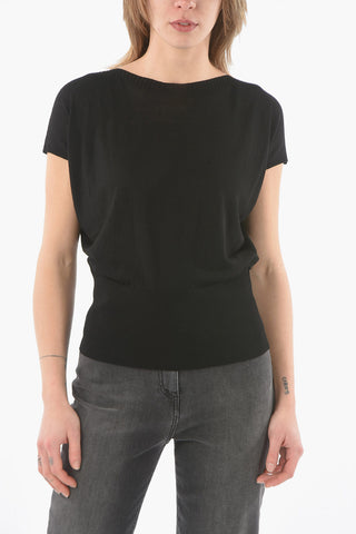 Short Sleeve NOCE MOSCATA Lightweight Sweater