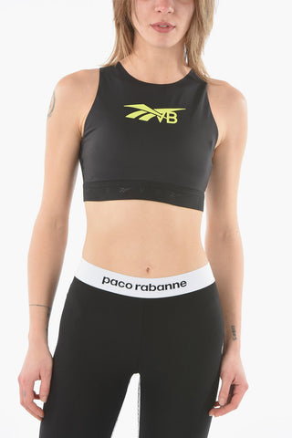 VICTORIA BECKHAM Top Crop Active Stampa Logo