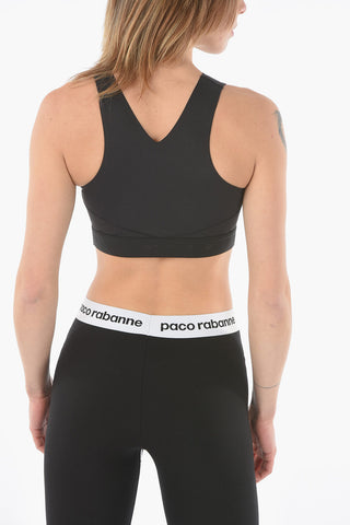 VICTORIA BECKHAM Top Crop Active Stampa Logo