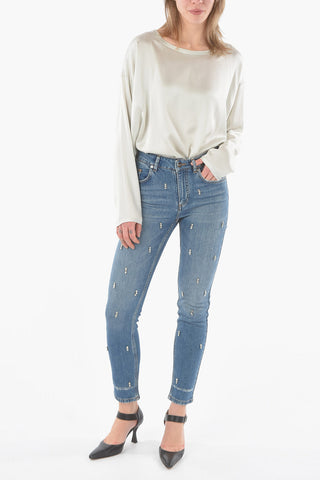 BE  All-Over Jewels Slim Fit Jeans
