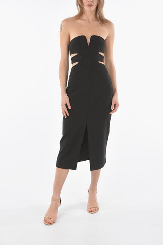 Off Shoulders Sheath Dress with Cut-Out Details