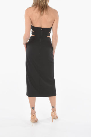 Off Shoulders Sheath Dress with Cut-Out Details