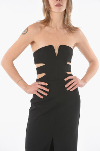 Off Shoulders Sheath Dress with Cut-Out Details