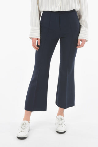 Virgin Wool Cropped Pants